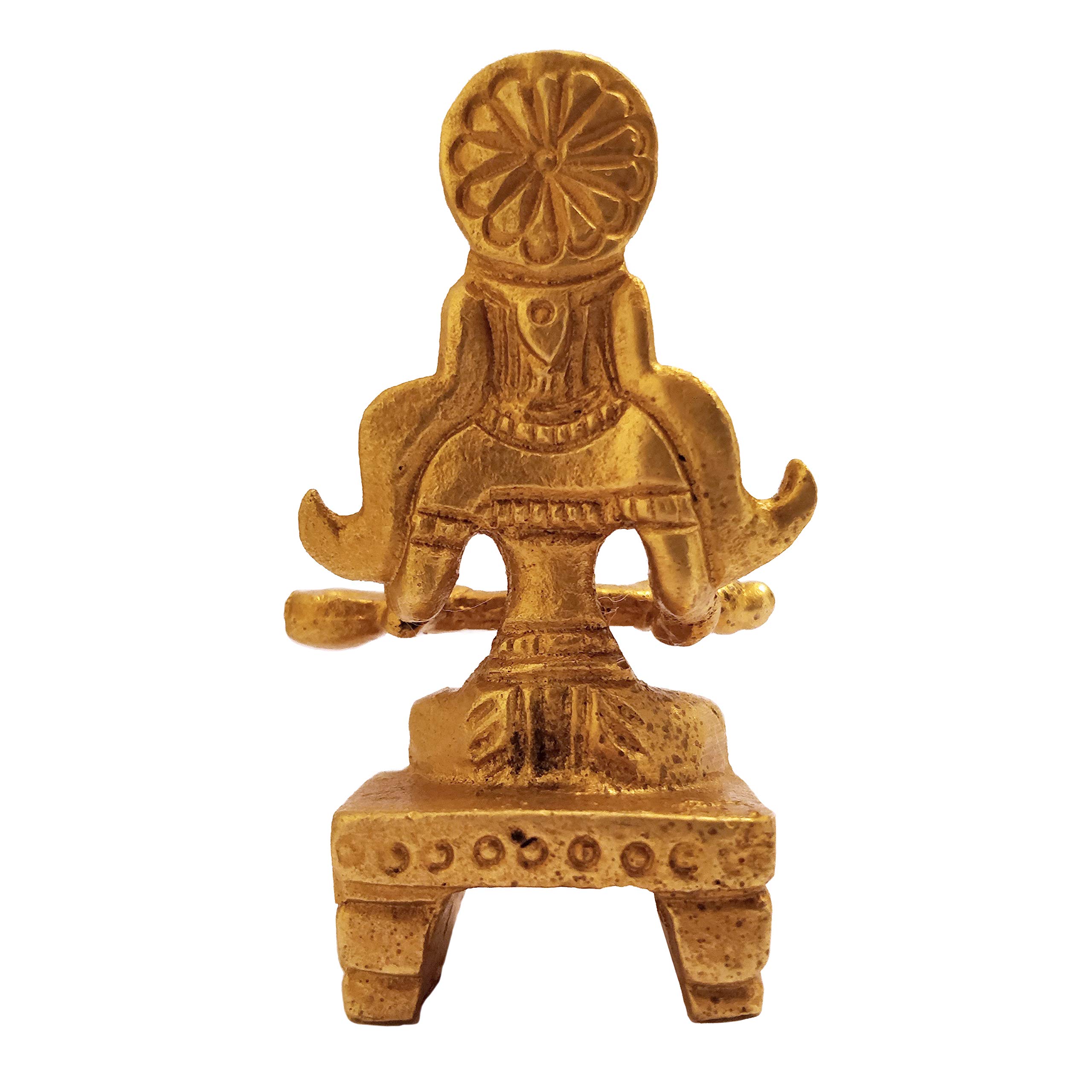 GURU JEE Brass Statue Goddess of Food Annapurna Devi Idol Small Annapurna Maa Murti for Mandir Temple Puja Religious Gifts Showpiece - Image 5 thumbnail