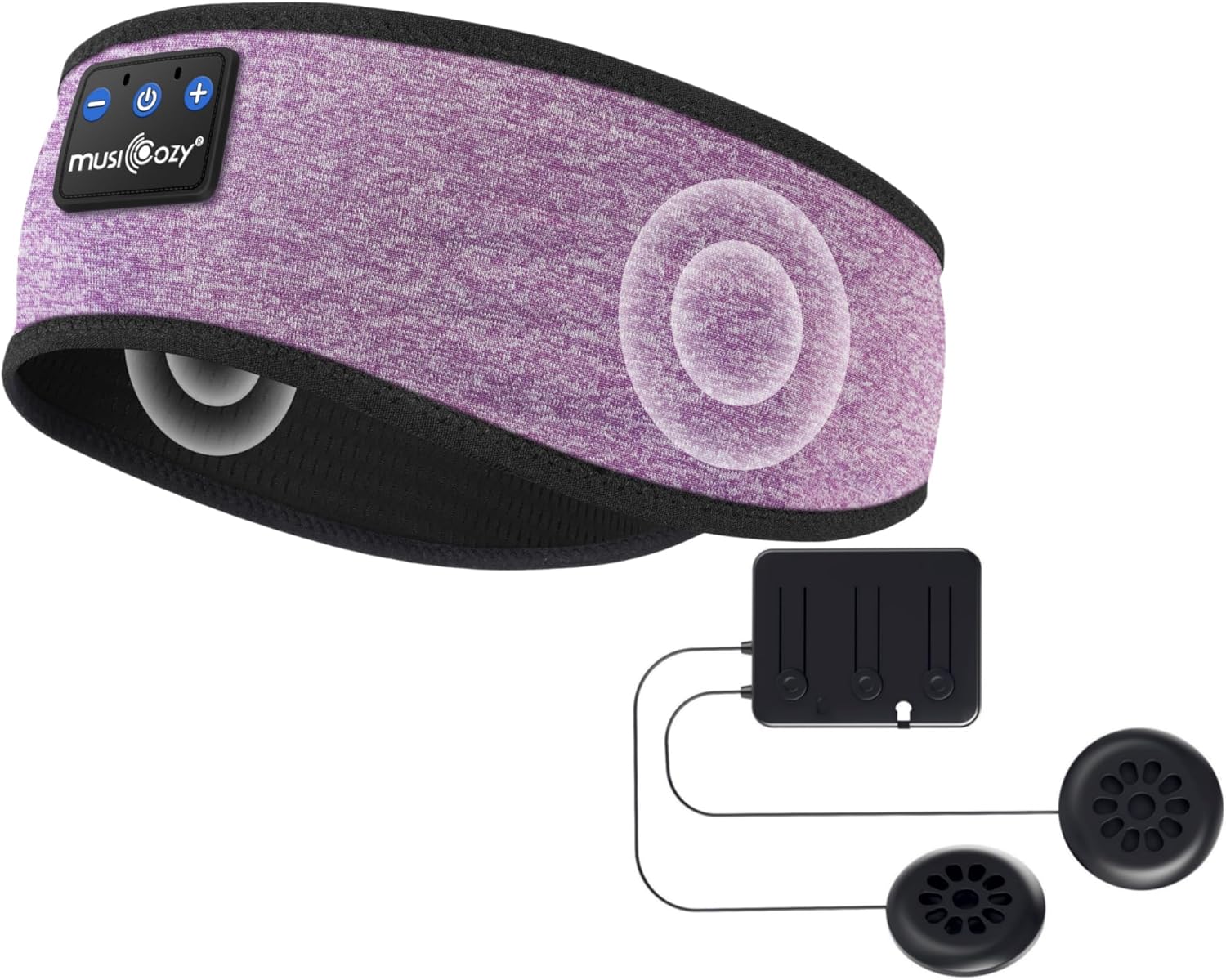 MUSICOZY Sleep Headphones Bluetooth Sports Headband & Bluetooth Module Kit with Speakers and Charging Cable