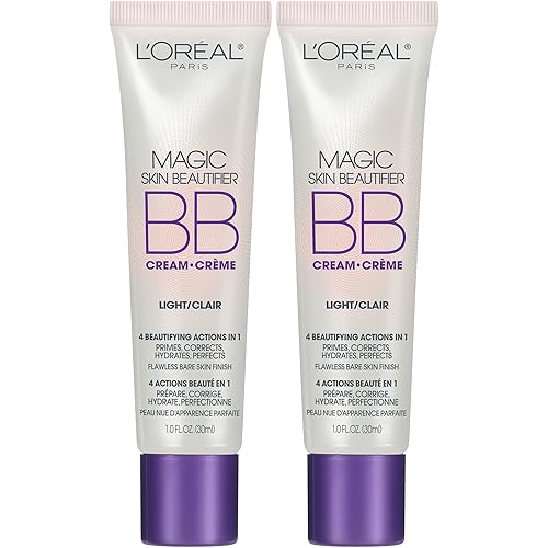 L'Oreal Paris Magic Skin Beautifier BB Crema ligera, 1 onza (2 unidades)
