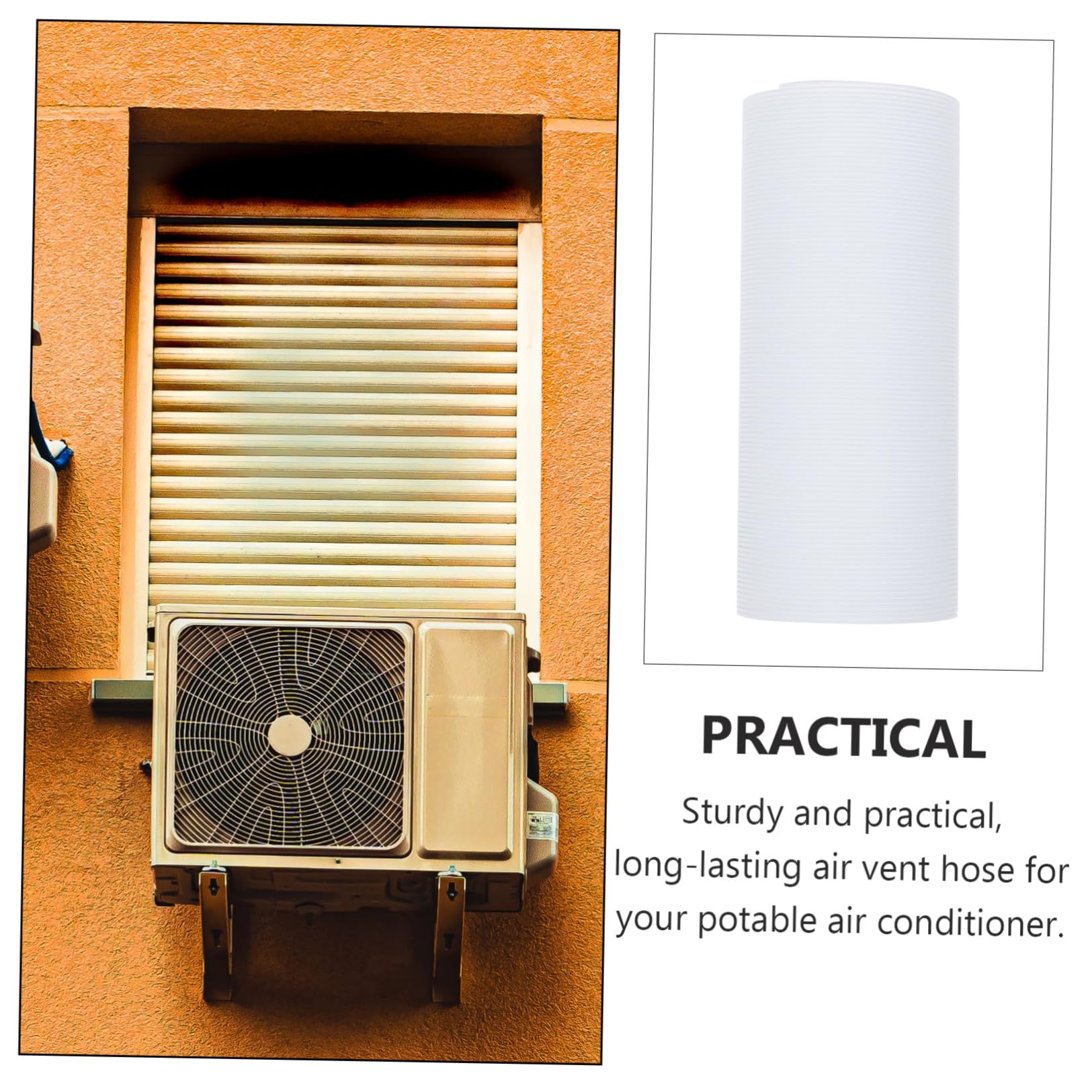 YARNOW Tubo Estensibile Prolunga Regolabile in PPR per Condizionatore Portatile Bianco, Diametro 13mm, Tubo di Scarico Flessibile Sostitutivo per Aria Condizionata Mobile