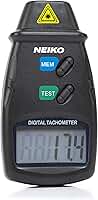 NEIKO Tacômetro Digital 20713A, Sensor Fotográfico A Laser Sem Contato com Precisão de 2,5 A 99.999 Rpm, Marcador de Medidor de Rpm com Baterias Incluídas