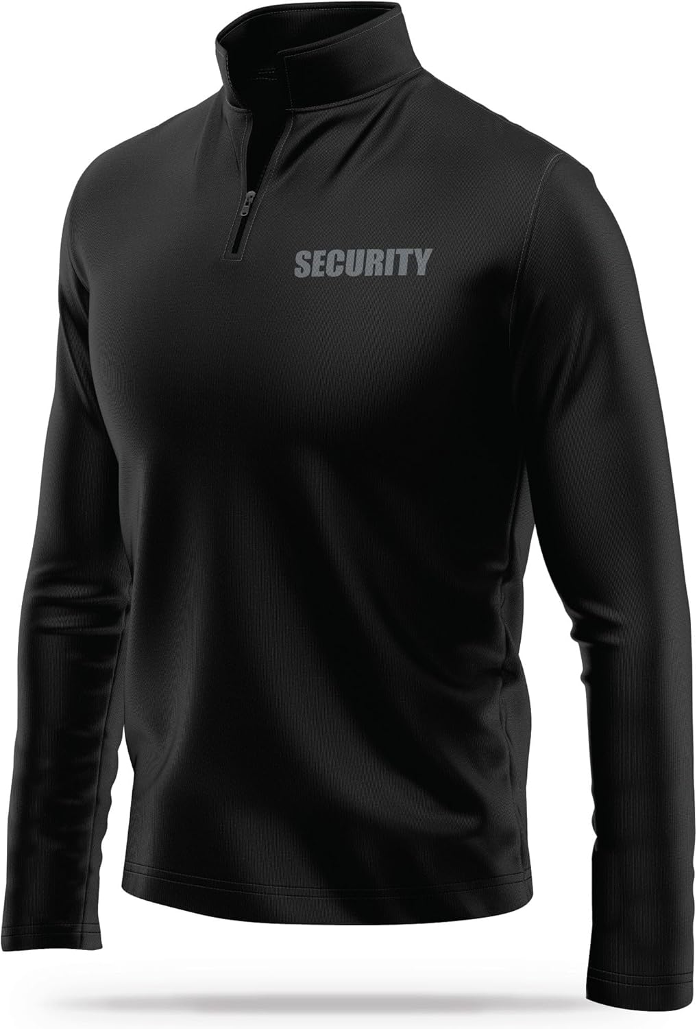 Security Utility Quarter-Zip - USA Patriotic Pullover - 100% Polyester for Odor Free & Moisture-Wicking Comfort.