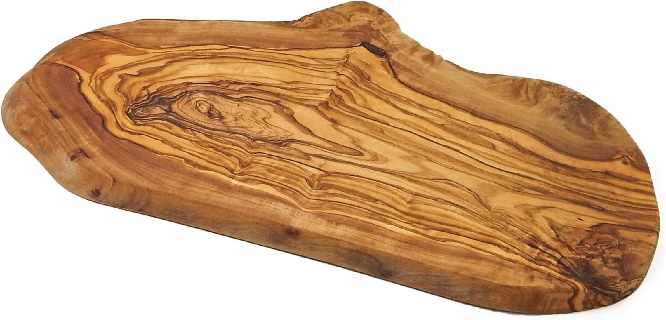 Le Souk Olivique Olive Wood Rustic Cutting/Cheese Board, Large, Natural