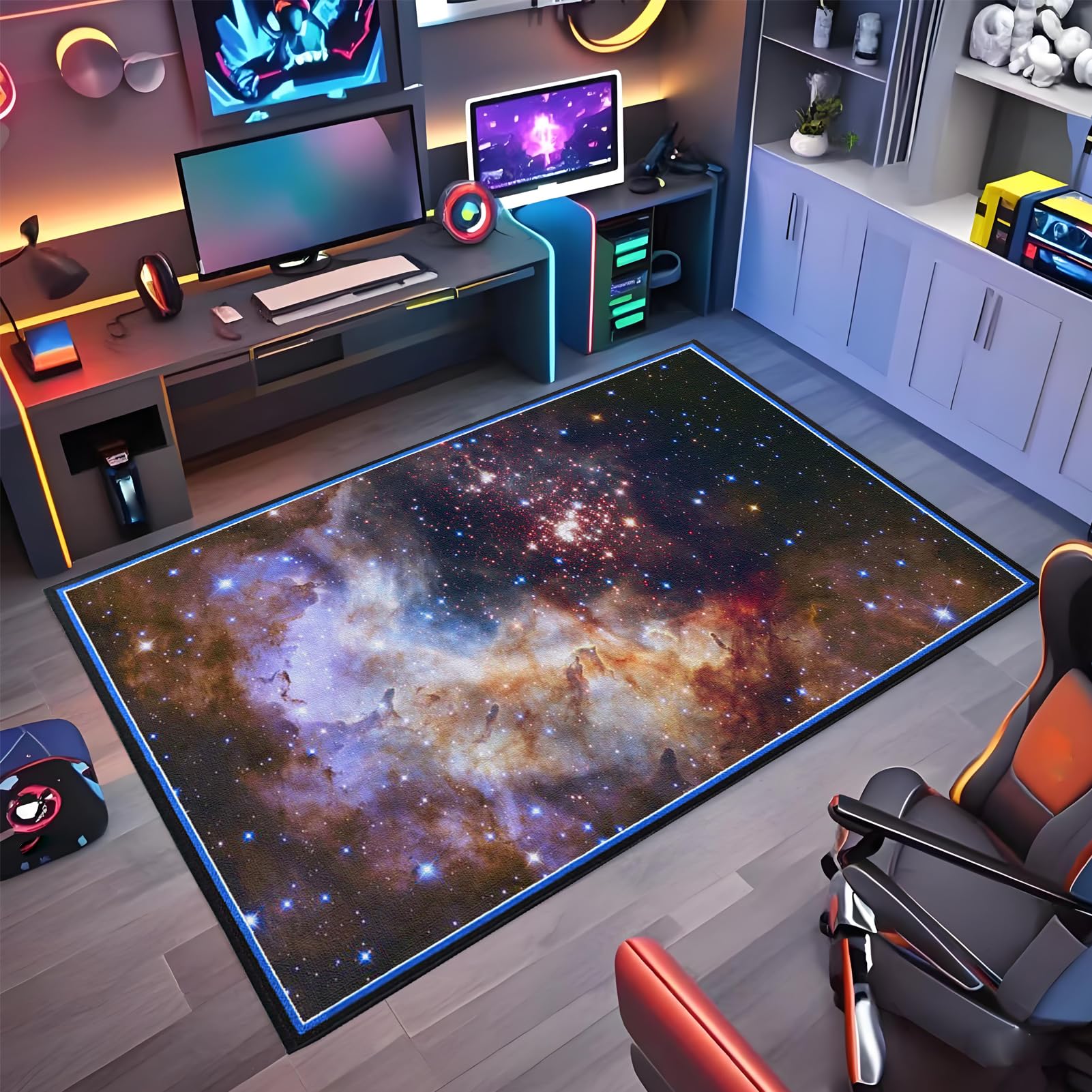 Wuzqju Gaming Chair Mat Non-slip Office Chair Mat for Hardwood Floor 70 x 100 cm Heavy Duty Office Chair Mats for Carpeted and Hardwood Floor Multi-Purpose Floor Protector for Home Office Gaming Room