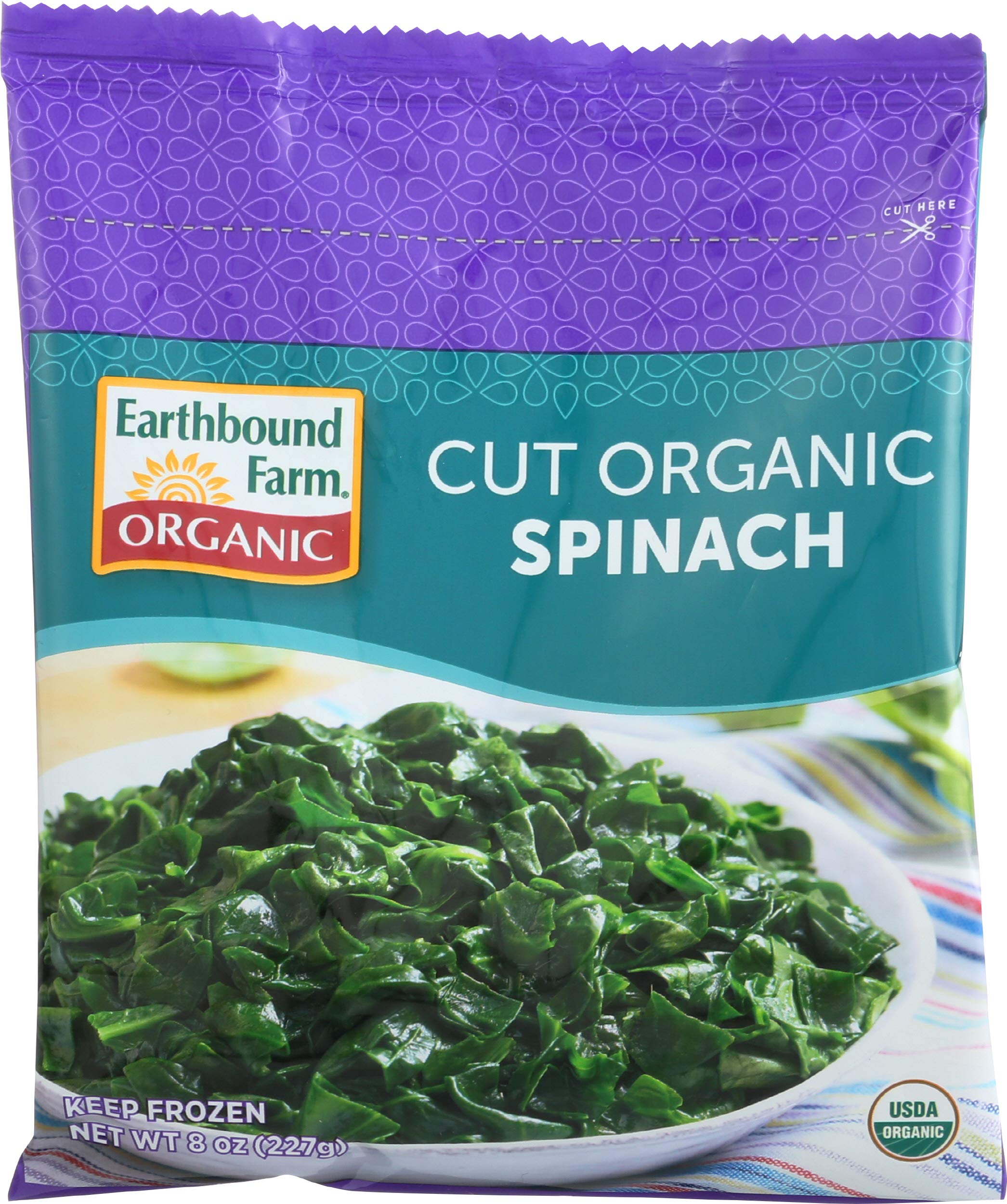 Earthbound Farms Frozen Cut Spinach Organic, 8 oz
