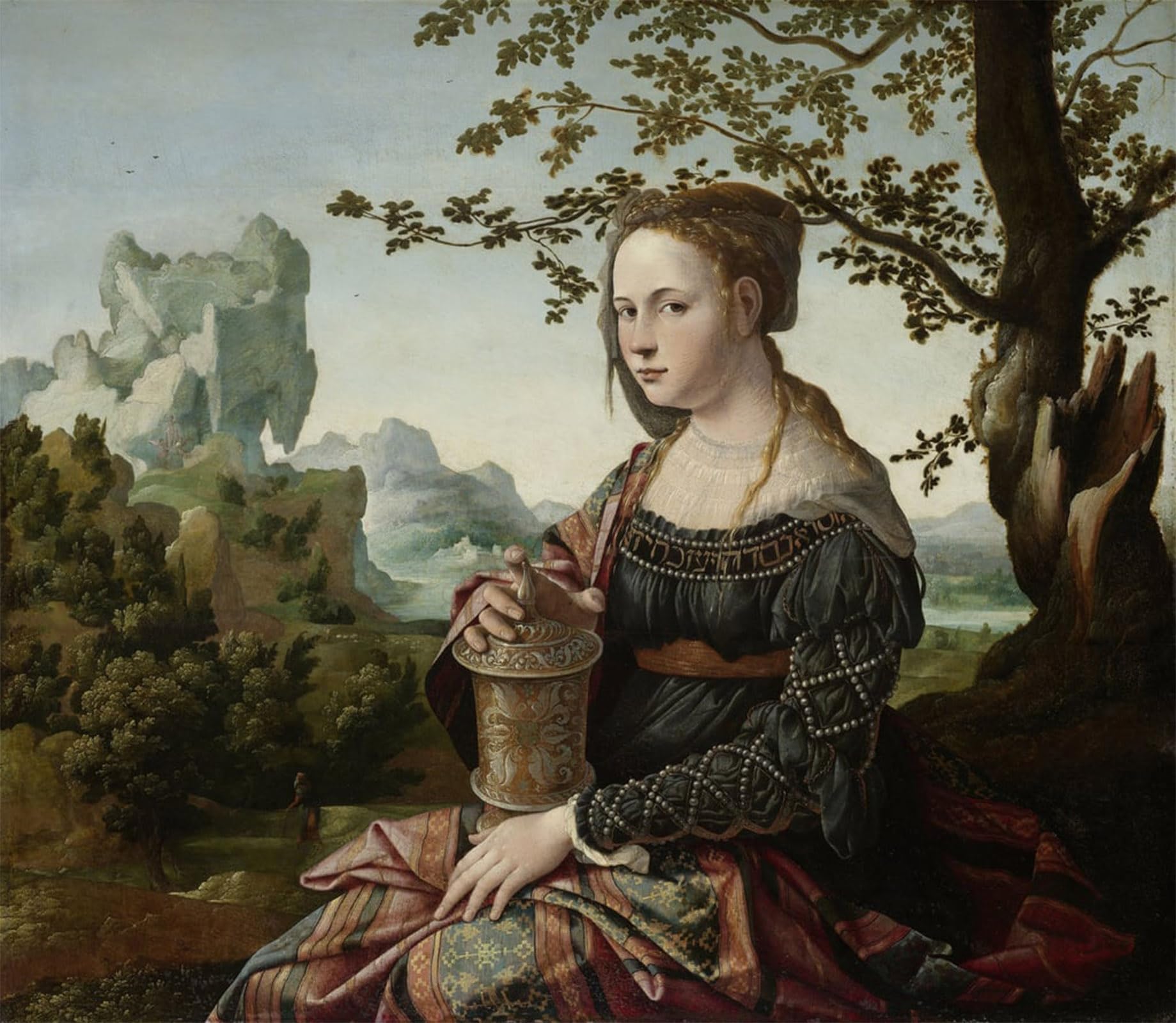 RZHRHJES Vintage Picture Wall Picture Painting Print Poster Mary Magdalene by Jan Van Scorel Abstract Wall Art Painting for Home Decor 60x90cm