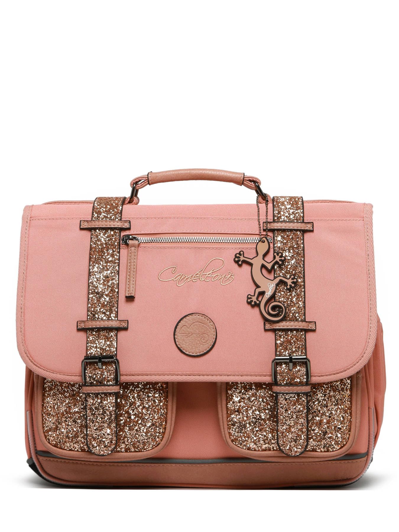 Cameleon Cartable scolaire Rose 38cm Vintage Fantasy avec 2 compartiments - Idéal pour l'école primaire et la rentrée scolaire en CP, CE1 et CE2 pour fille et garçon