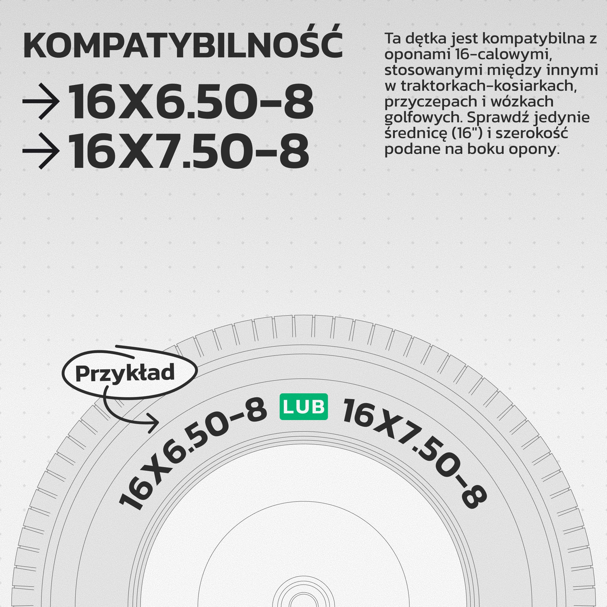 MoovMoov Dętka 16 cali do opon 16x6.50-8 i 16x7.50-8 – do kosiarki samojezdnej, traktorka ogrodowego, przyczepki ogrodowej, wózka golfowego – zawór kątowy – zestaw 2 szt.