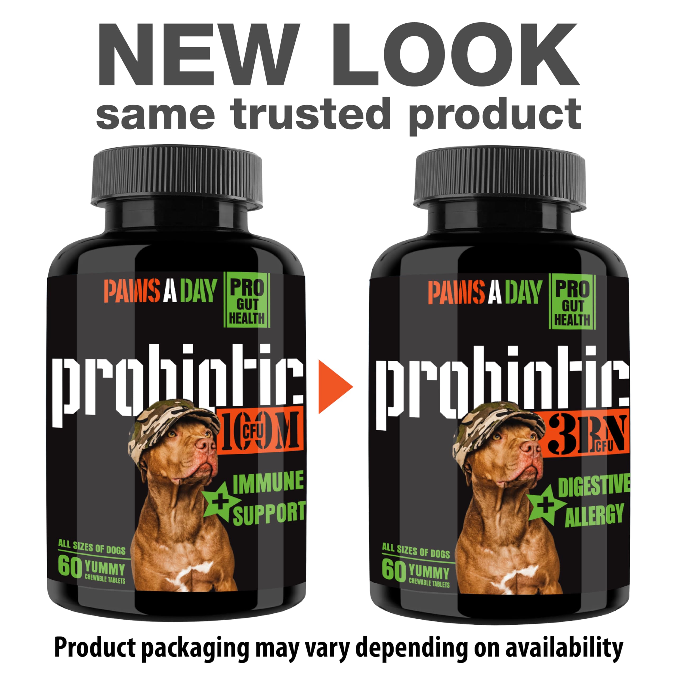 Army Soldier Owned Dog Probiotics for Yeast, Itchy Skin & Itchy Ears, Dog Allergy Relief, Digestive Health, Occasional Diarrhea & Immune Support, 3 Billion CFU, 60 Yummy Chewables — Amazon image 2