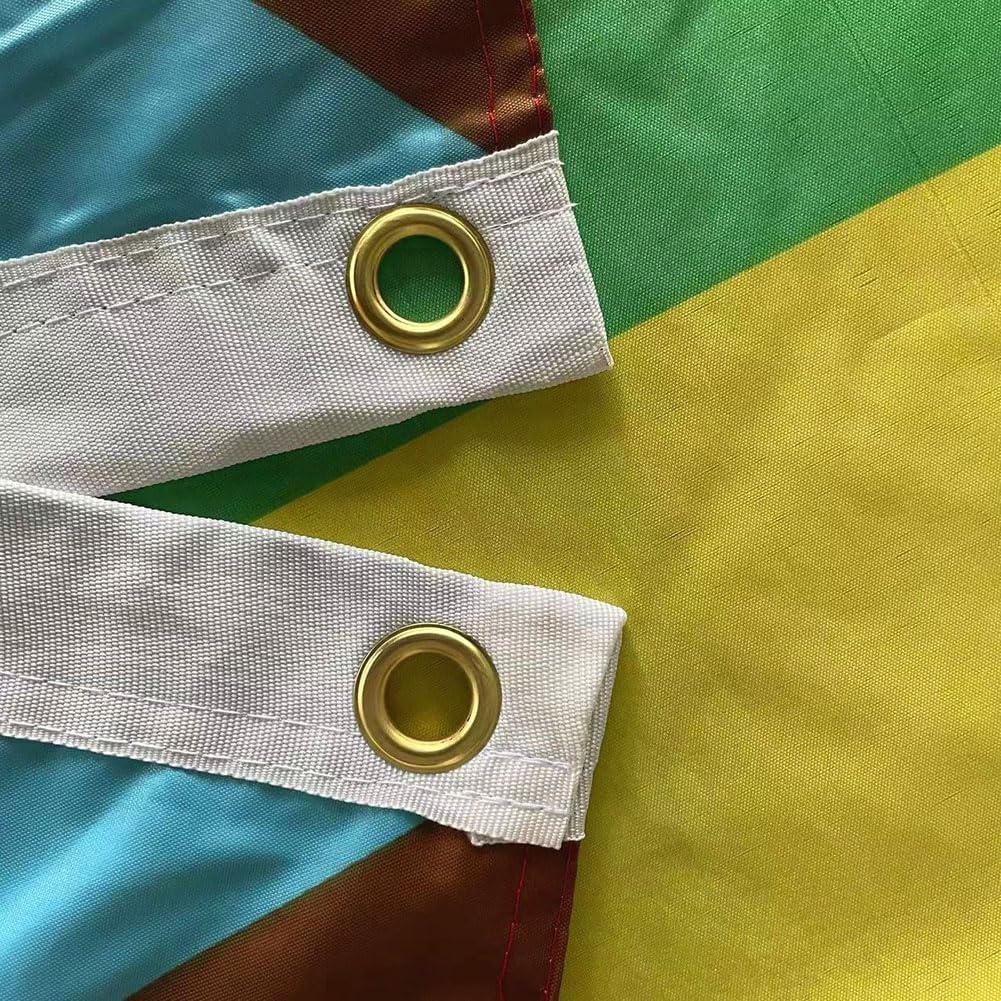 Jayus Double Sided Inclusive Progress Pride Rainbow Flag 4x6 Outdoor- Heavy Duty LGBTQ Rainbow Flags Banners with 2 Grommets - Image 5