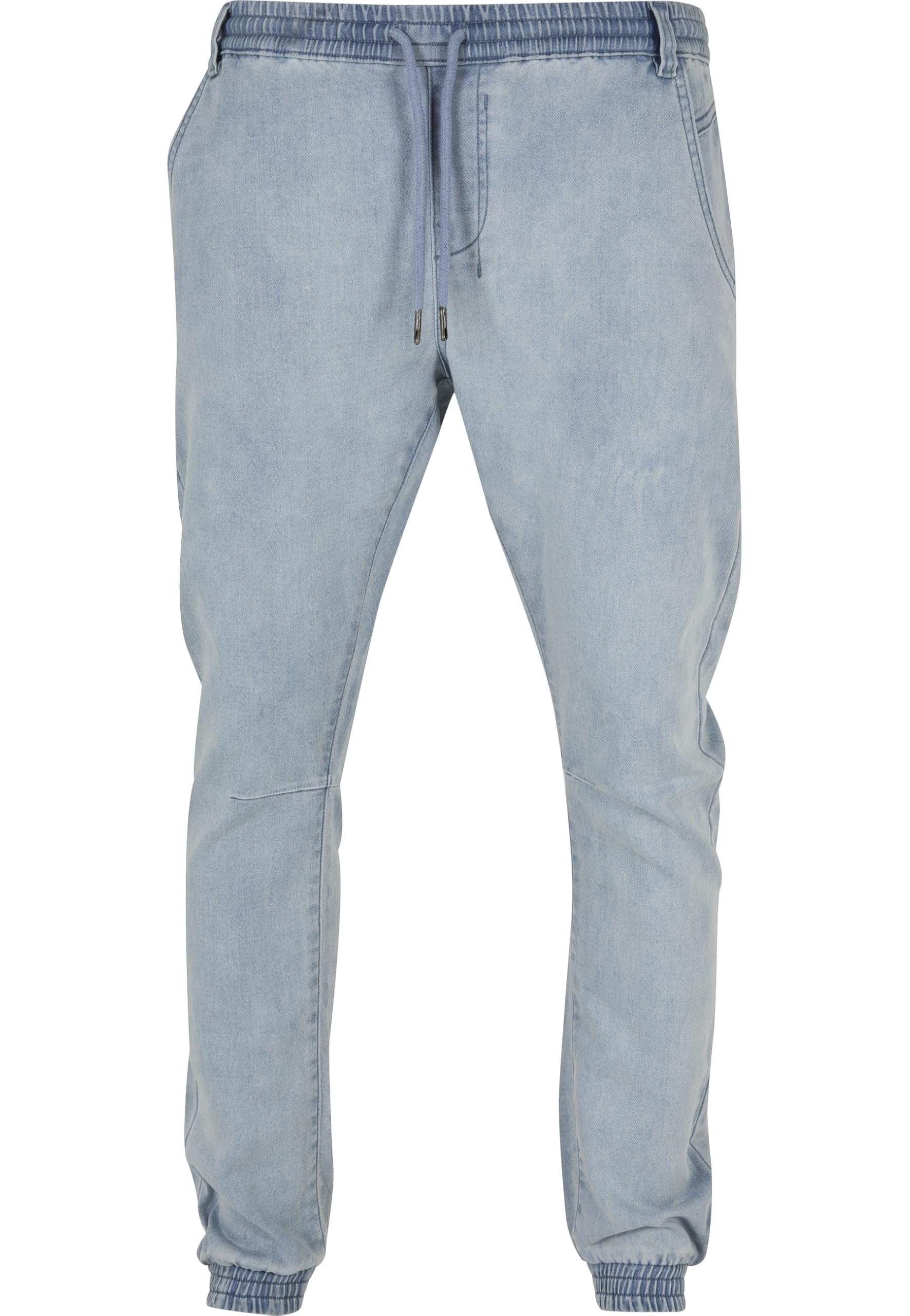 Urban Classics Knitted Denim Jogpants, Pantaloni Uomo, Lighter Washed,