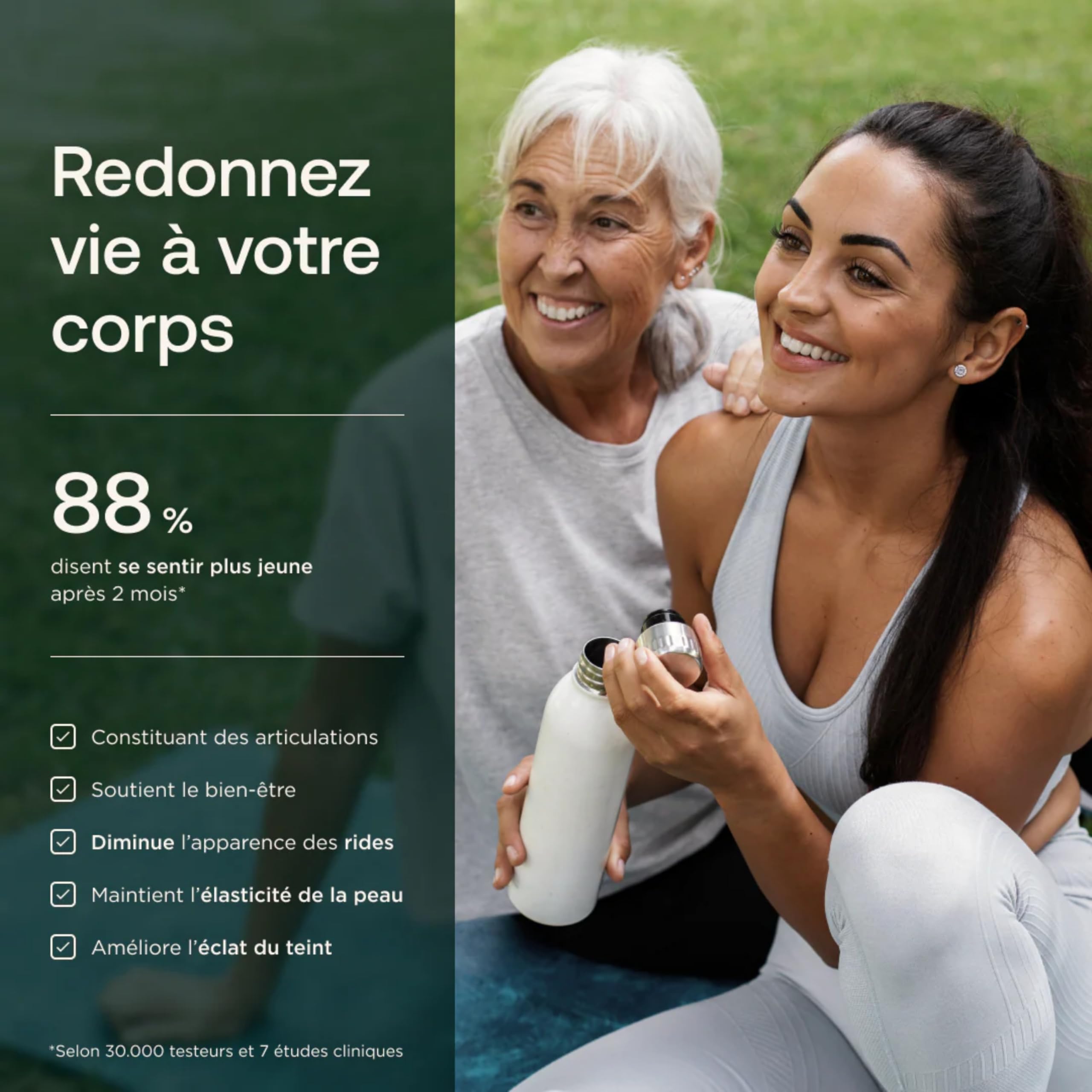 HUMBLE+ Pack Bien Vieillir 3 Mois - Collagène Naticol + Créatine - 2 kg | Peptides Marins & Monohydrate en Poudre - Programme sur Plusieurs Semaines - Complément Alimentaire - Marque Française