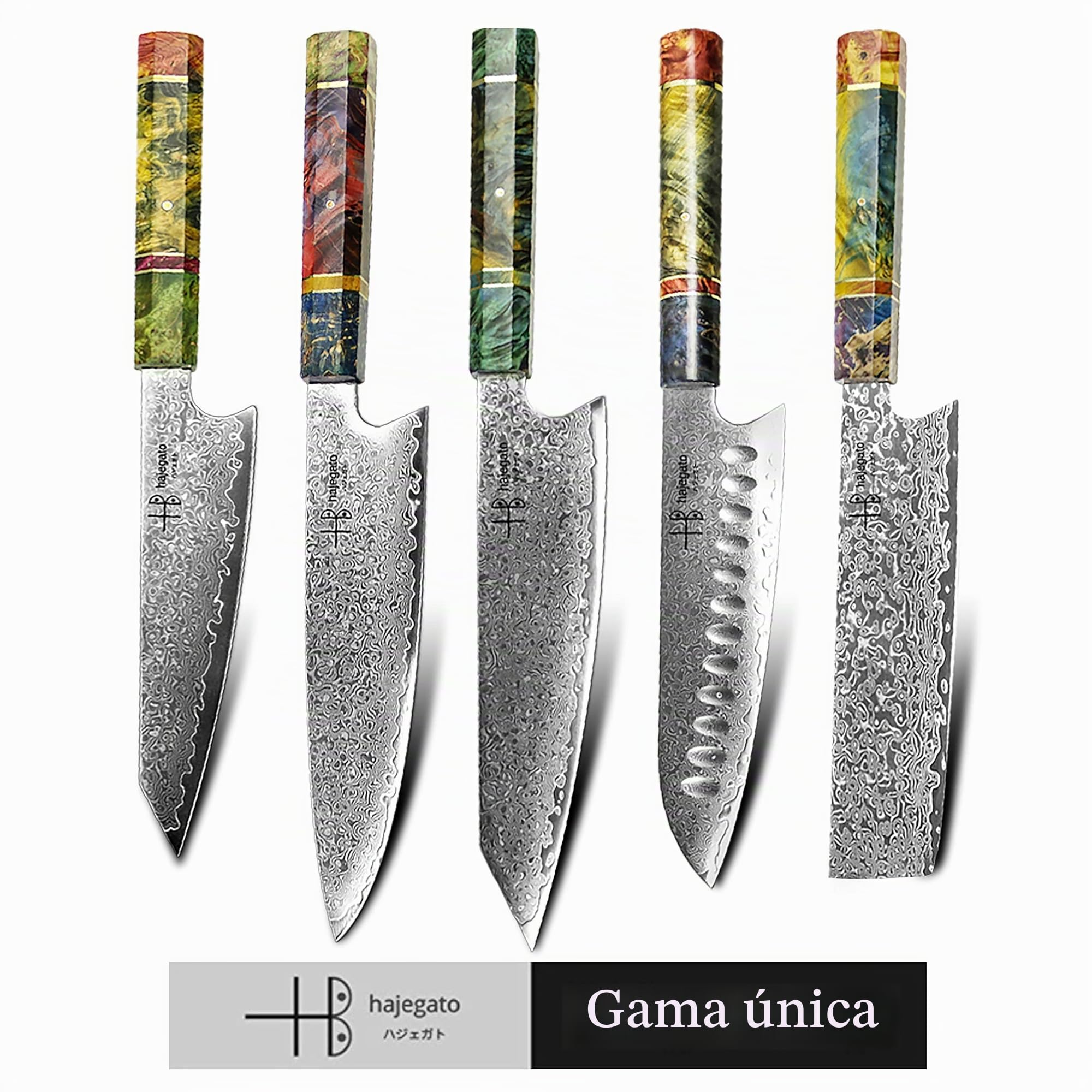 Cuchillo de Chef Damasco Mango Profesional único, Cuchillo de Cocina japonés Vg10, 67 Capas de Acero de Damasco con Funda (Petty Knife - 15 Cm)
