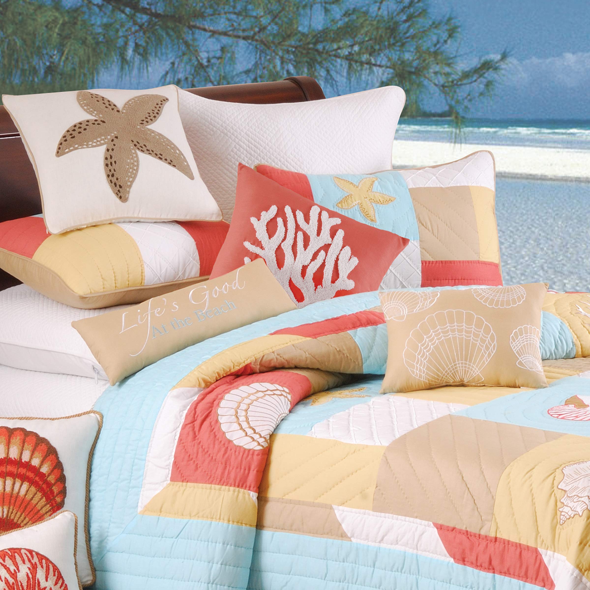 C&F Home St. Lucia F/Q Quilt Full/Queen Quilt Blue