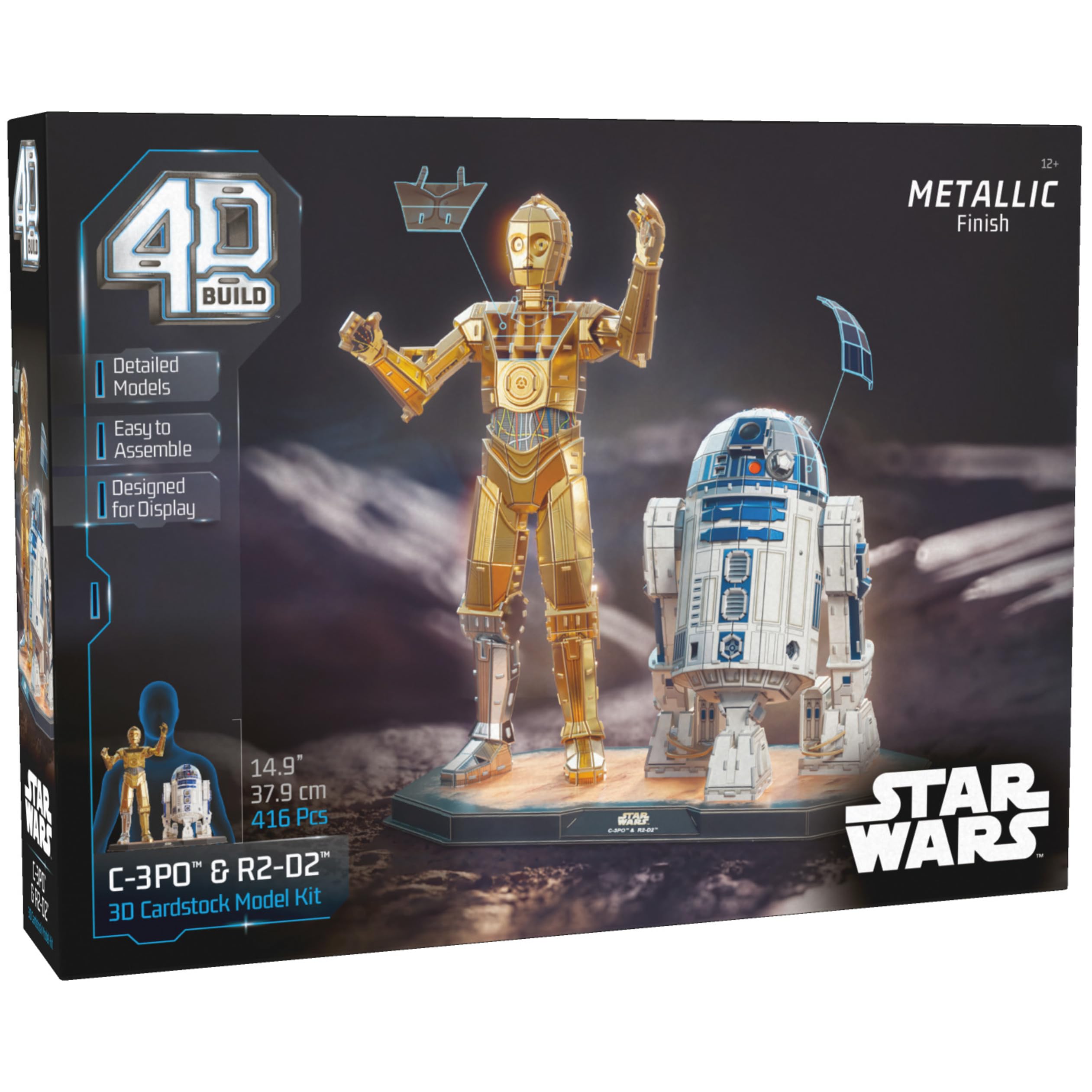 Kit De Maquette En Carton Star Wars Étoile De La Mort II - 272 Pièces - 4D Build - Décoration Bureau Pour Adultes Et Enfants Dès 12 Ans