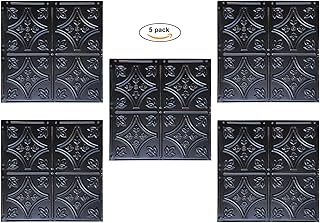 Holydecot Tin Wall Tiles Nail-Up Ceiling Tiles Stair Riser Kitchen Backs...