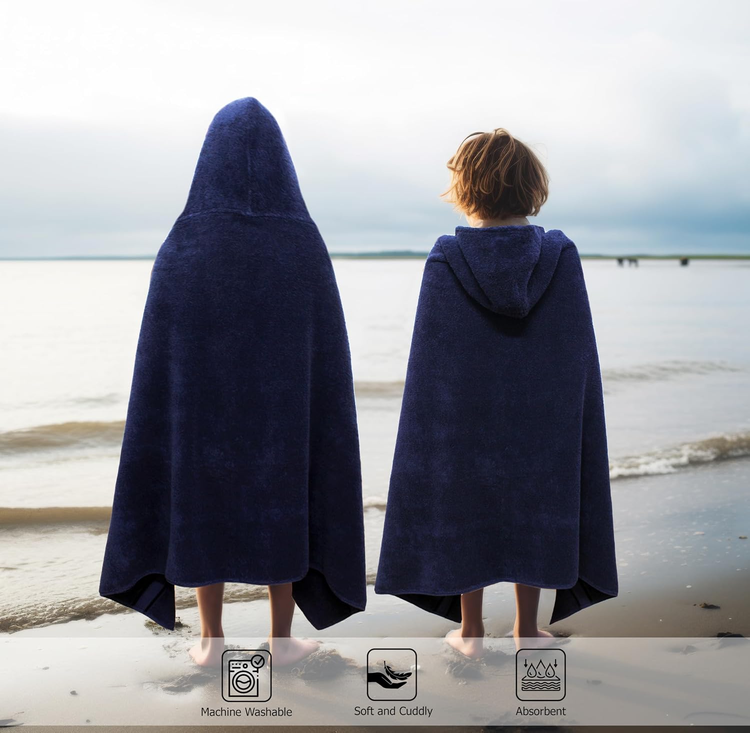 ORIGINAL KIDS Hooded Bath Towel Wrap - Ultra Soft 100% Cotton Kids Towel