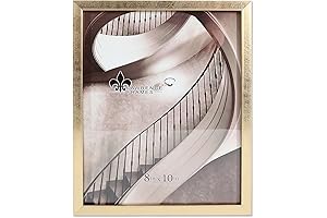 Lawrence Frames 8x10 Chloe Contemporary Gold Picture Frame