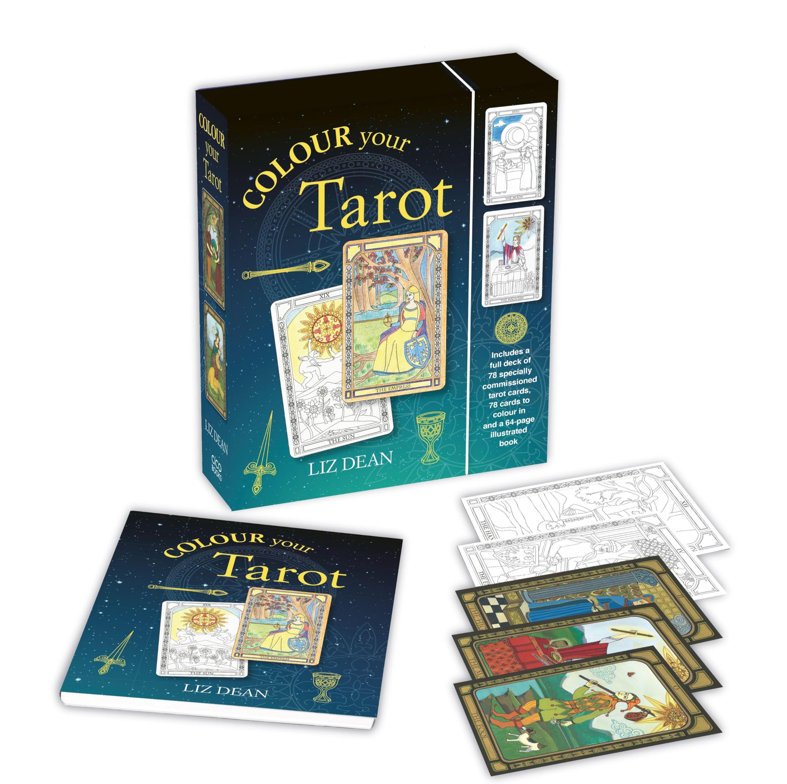 Colour Your Tarot by Liz Dean 9781800651265