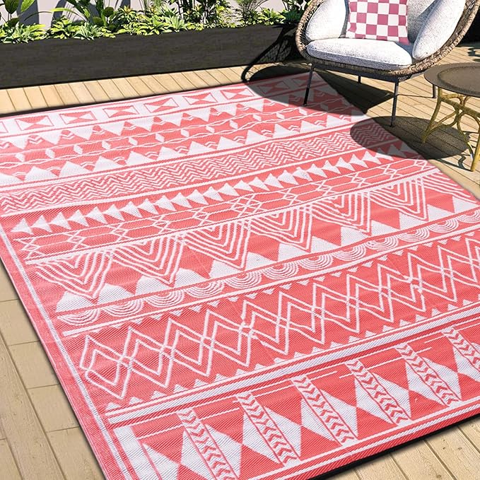 EA ADVANCE Reversible Mats Outdoor Rugs Plastic Straw Rug