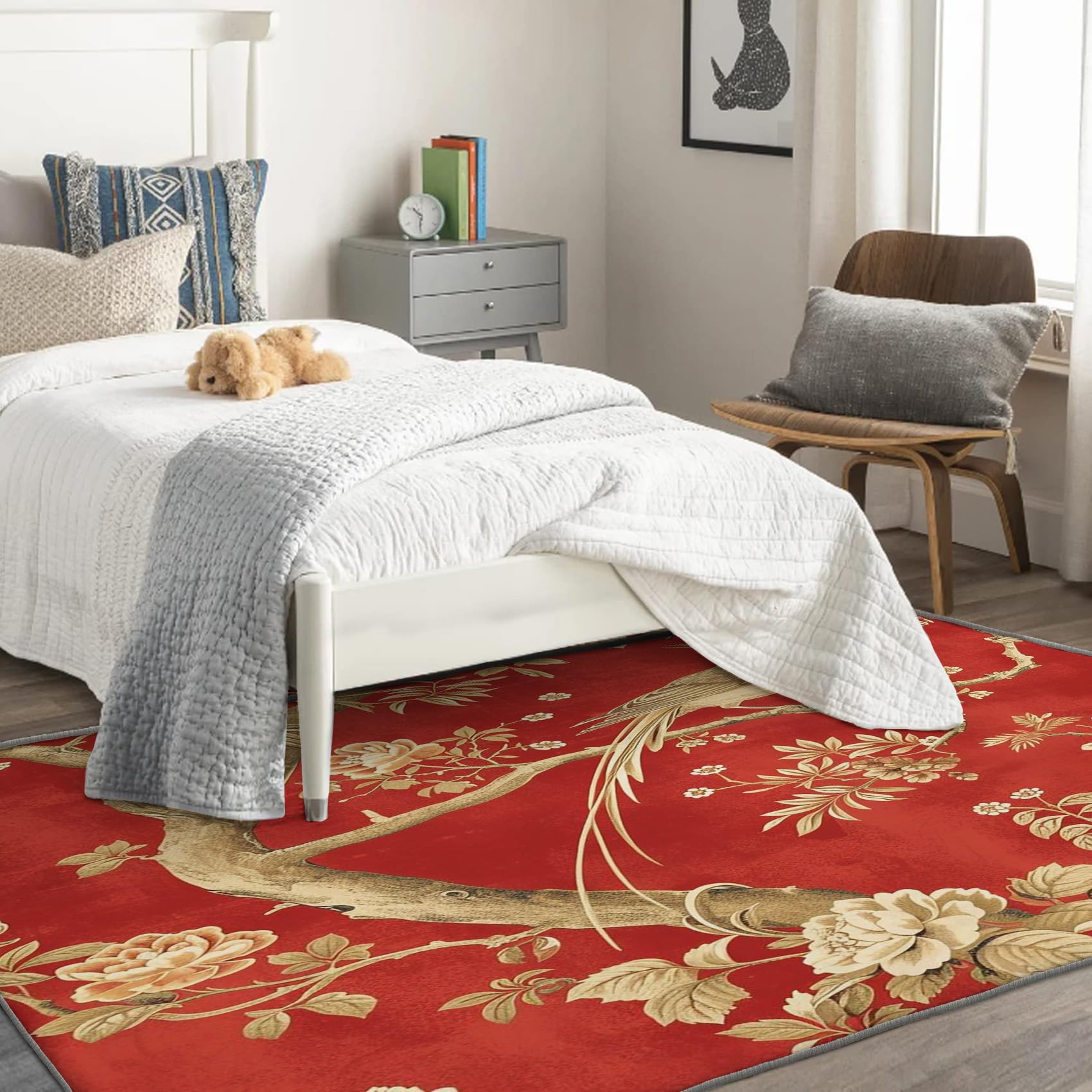 Amazon.com: Chinoiserie Rug & Home Decor - 5x7 Rug, Bird and