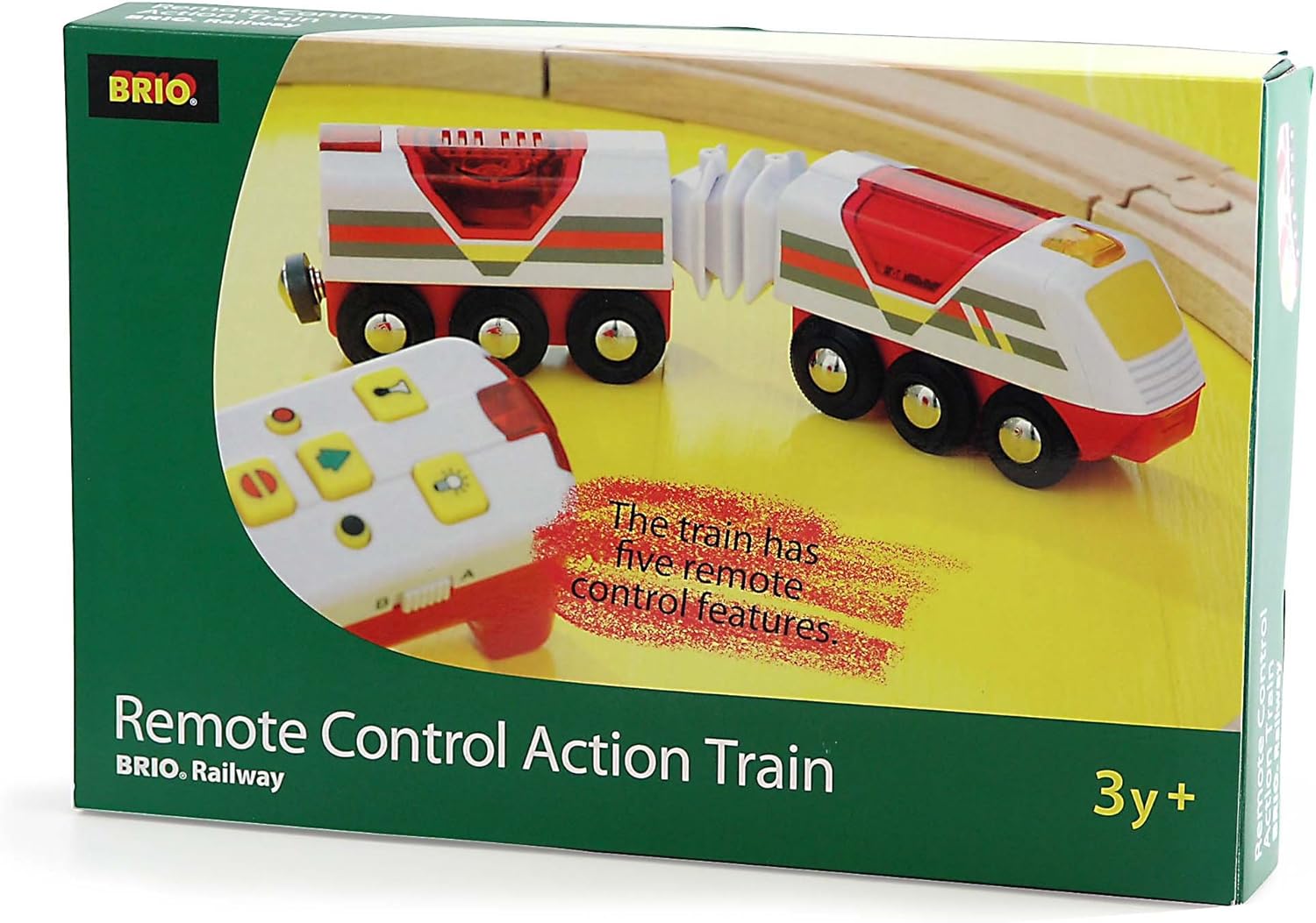 BRIO 33221 Wooden Railway System Remote Control Engine Action Train
