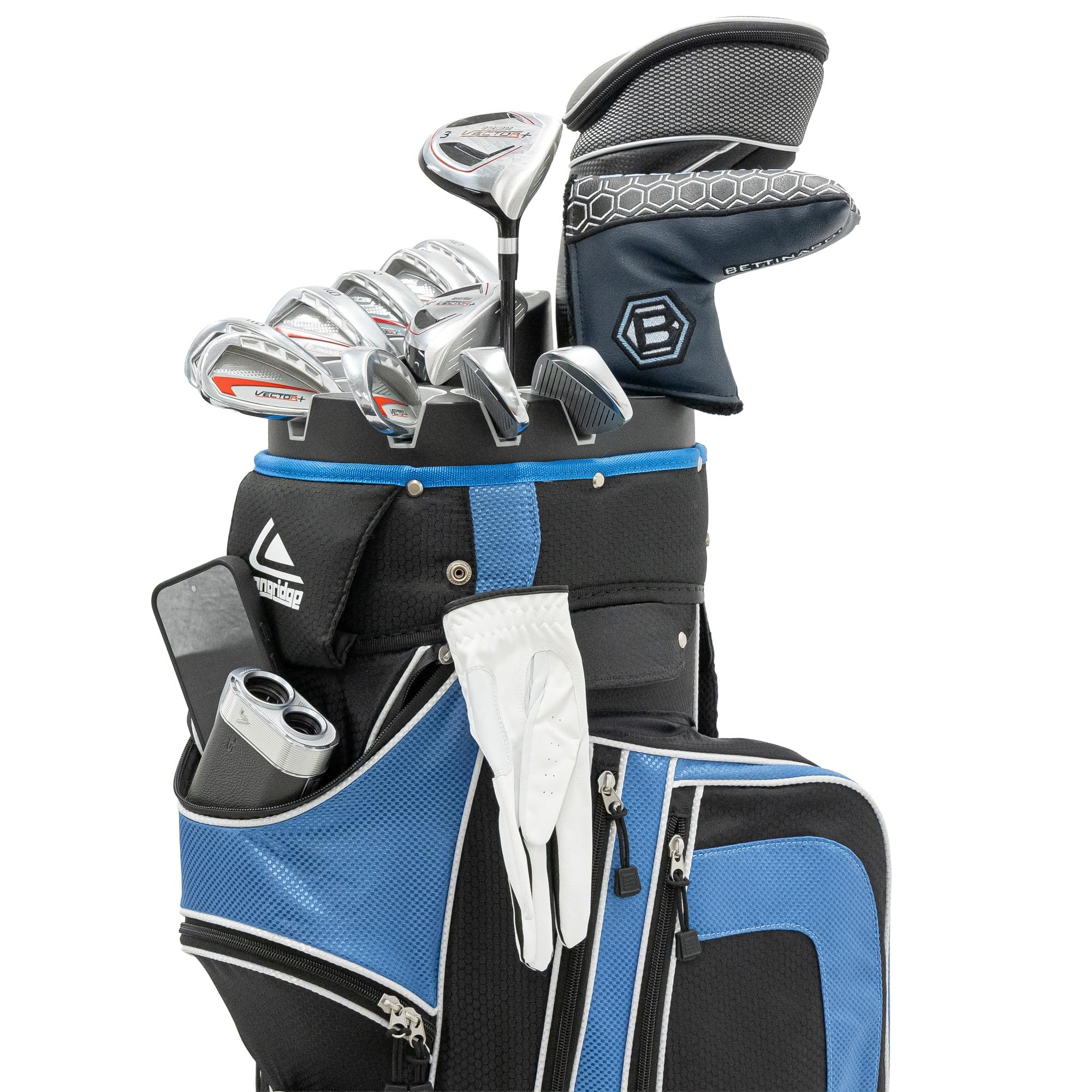 Longridge Pro Cart Golftasche mit 15-facher Unterteilung