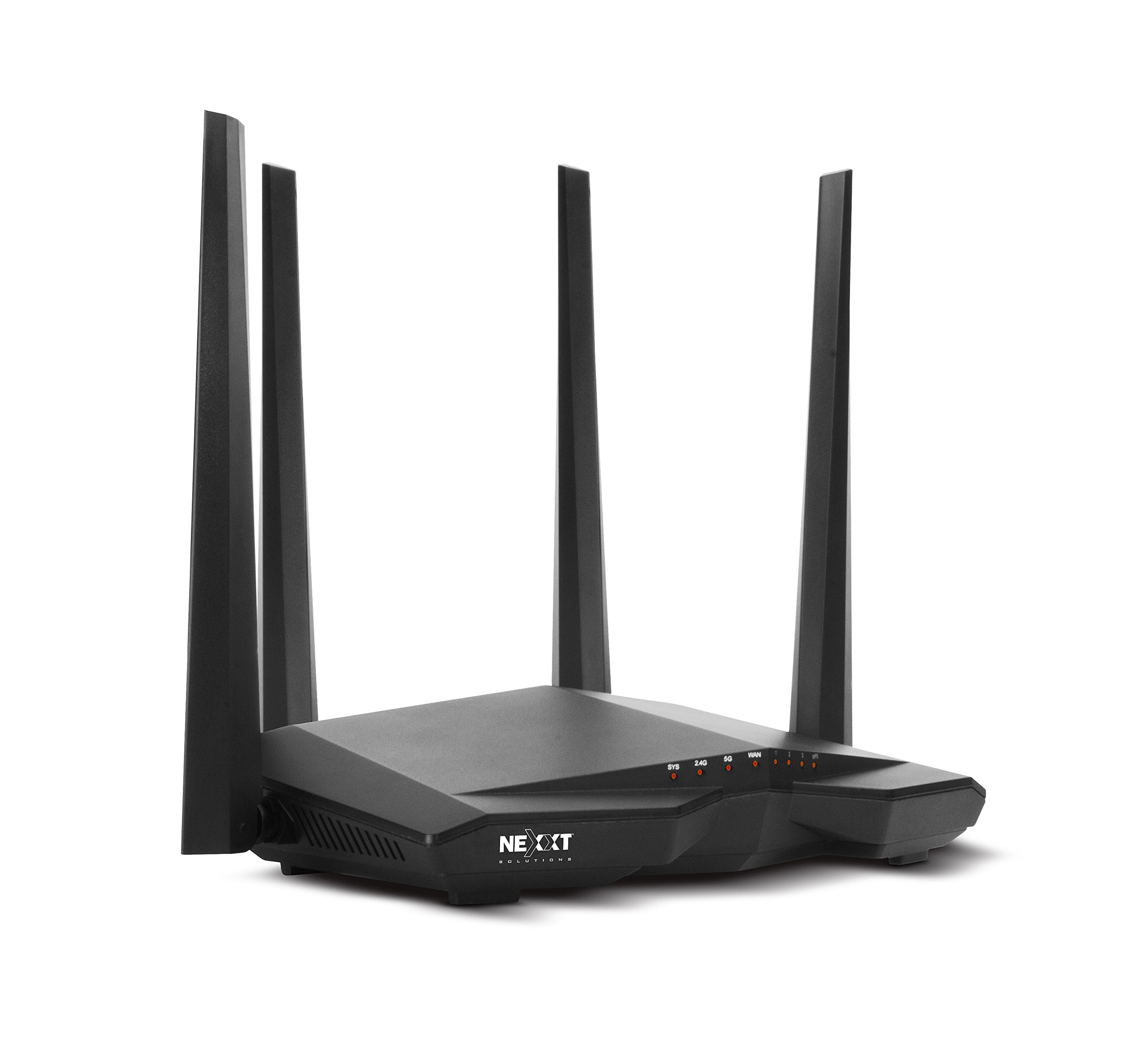 Nexxt Solutions Nebula 1200 Wireless High Speed AC1200 Dual Band Router- Smart Wi-Fi Green Power- 1200Mbps Fast Ethernet- with Signal Amplifying Antenna- MIMO Technology