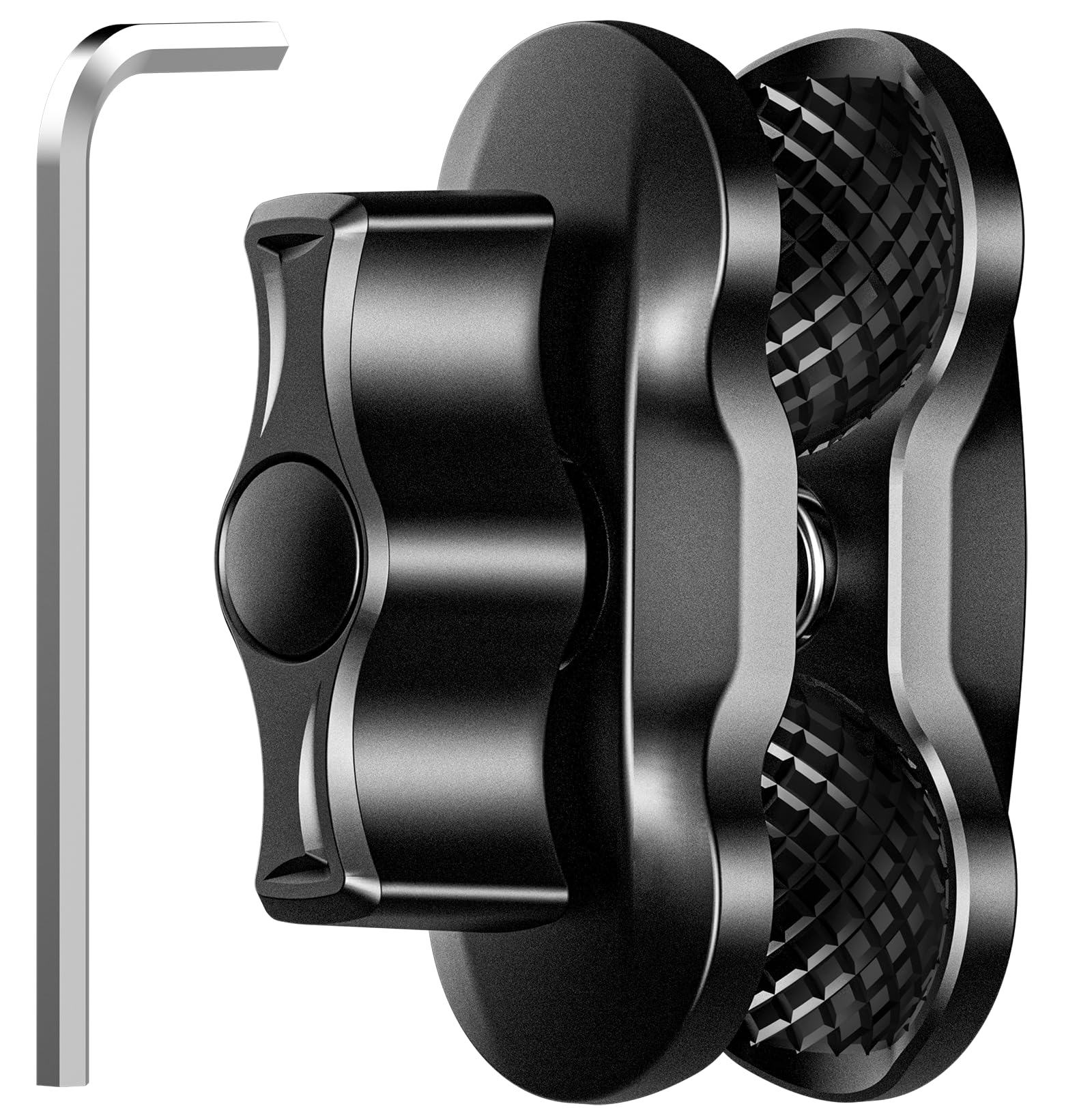 iMESTOU Brazo Doble Antirrobo de 1 Pulgada para Soportes RAM Tamaño B. Adaptador de Rótula de Seguridad de Aluminio Aeronáutico con Ajuste sin Herramientas, Longitud de 2.5 Pulgadas
