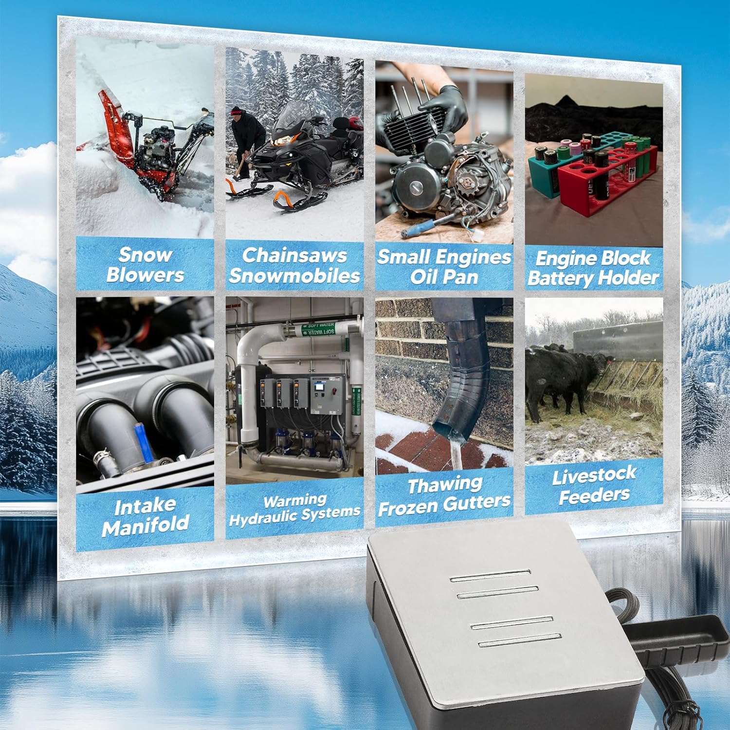 ‎1190X ‎BBRB1190 Upgraded Magnetic Engine Block Heater, 120V 300W, compatible with diverse array of vehicles, equipment, and components