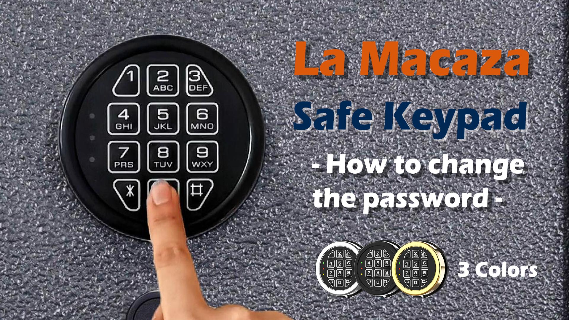 Electronic Safe Lock Replacement Keypad with Solenoid Lock, 2