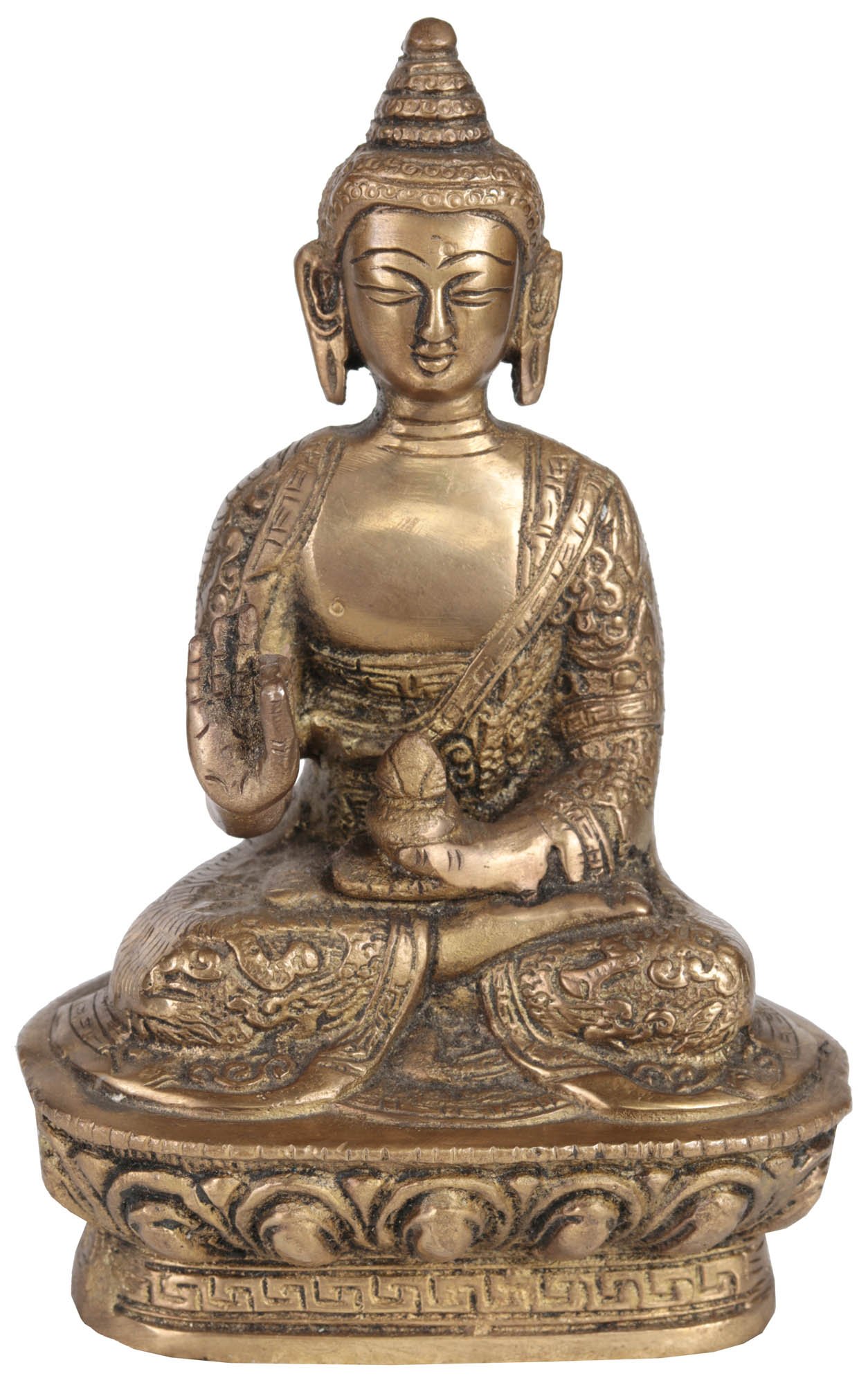Bouddha Shakyamuni laiton Abhaya Mudra idole bouddhiste maison