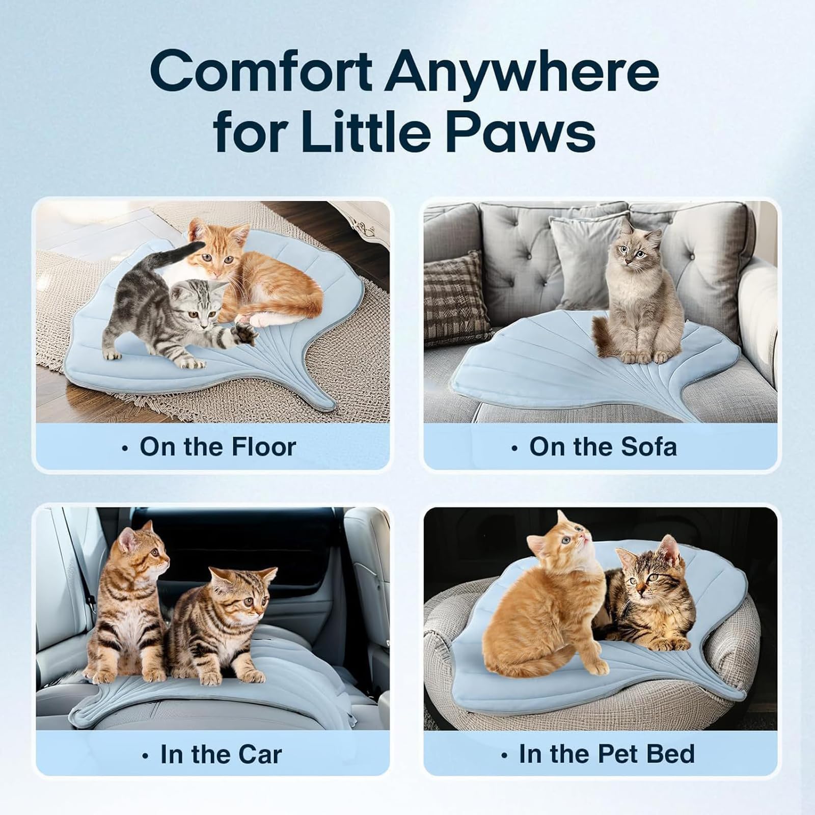 Cuccia rinfrescante per gatti, morbida, grande, cuscino per animali domestici, cuscino per la stagione calda, cuscino per dormire, cuscino per divano, cuscino per animali domestici