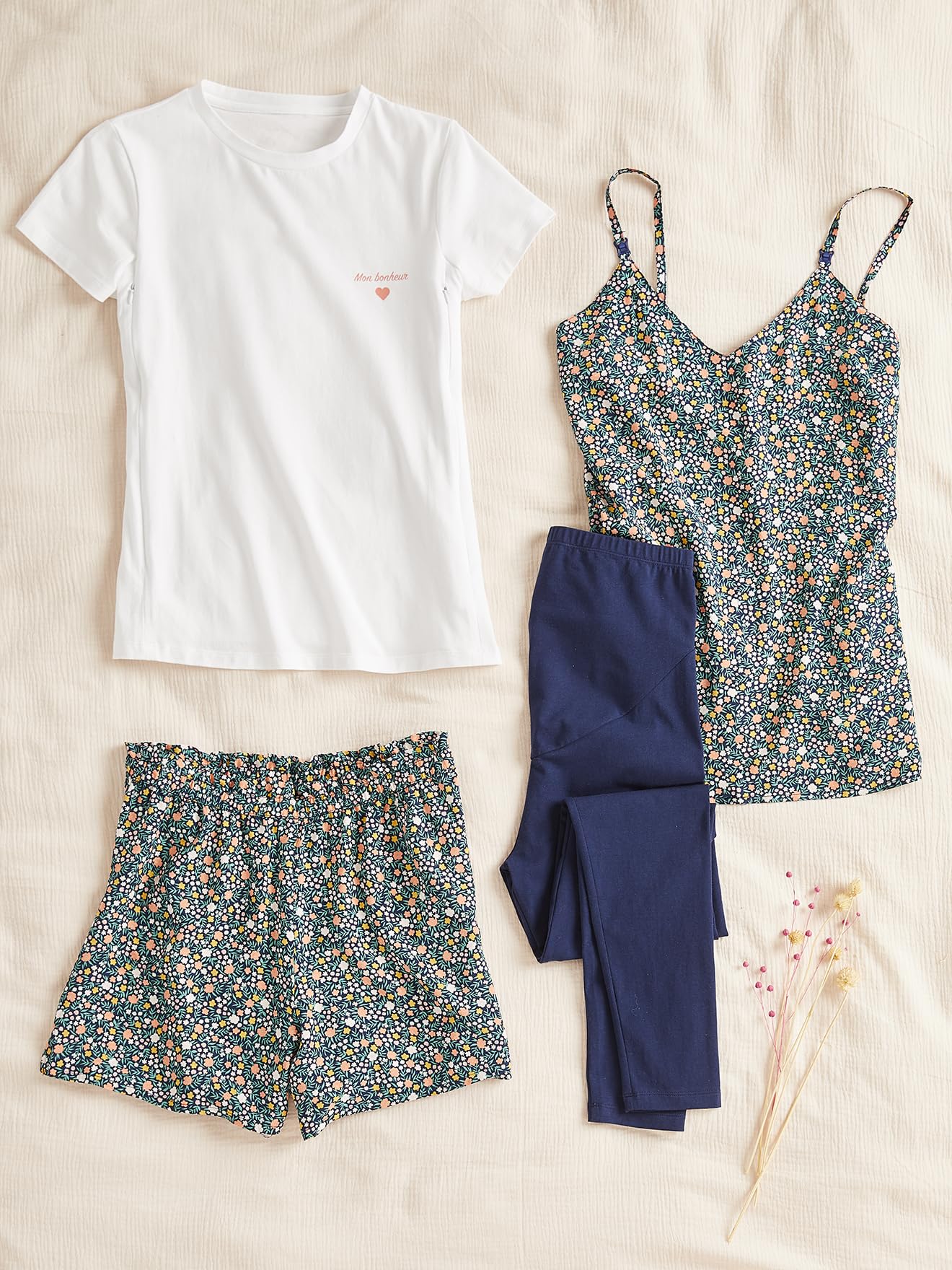 Vertbaudet 4-teiliges Homewear-Set, Schwangerschaft & Stillzeit
