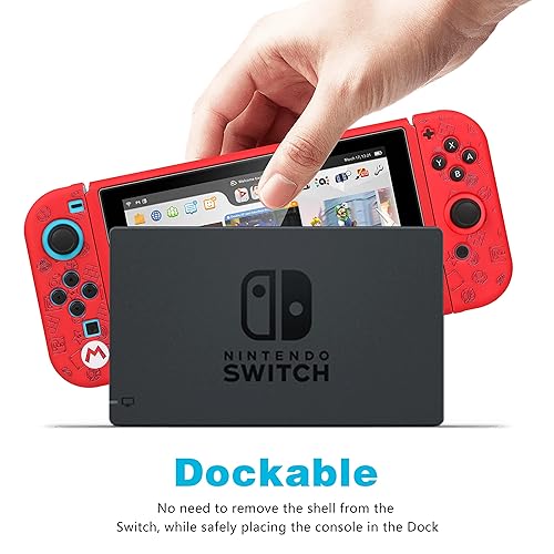 Miniatura 4 de oqpa Funda para Nintendo Switch, bonita funda de diseño de dibujos animados kawaii, divertida carcasa de juego de interruptor de moda para niñas,