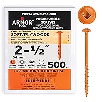 Vista 13 de ARMOR TOOL AP-C-100-100 Tornillos de rosca gruesa de 1 pulgada con revestimiento de color verde y unidad cuadrada