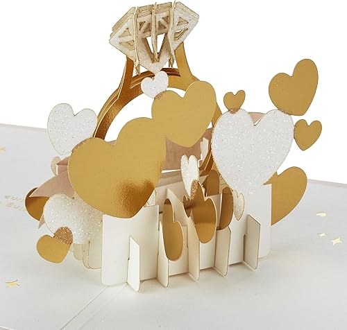 Miniatura 5 de Hallmark Signature Paper Wonder - Tarjeta de compromiso emergente (anillo de diamantes)