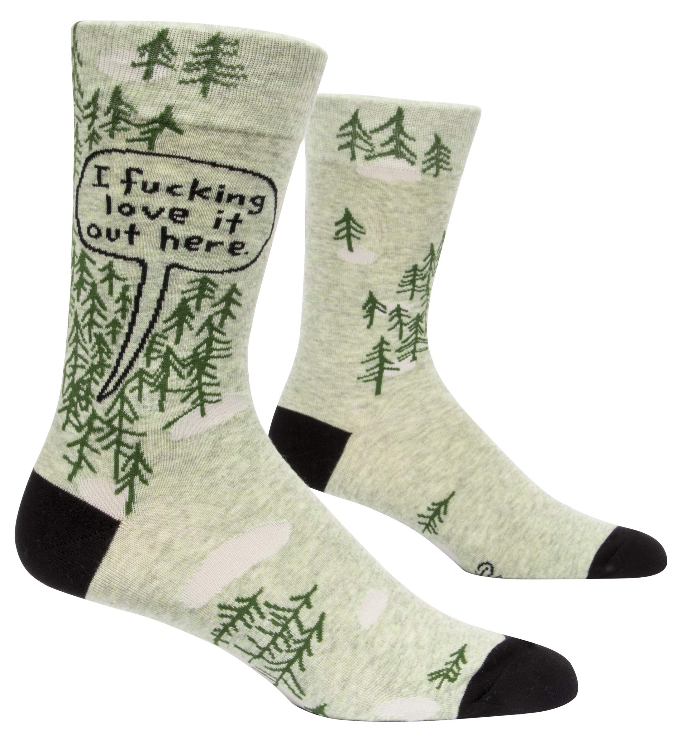 Blue Q Men's I F-Cking Love It Out Here Socks - I Fucking Love It Out Here, 7-12, Multicolour