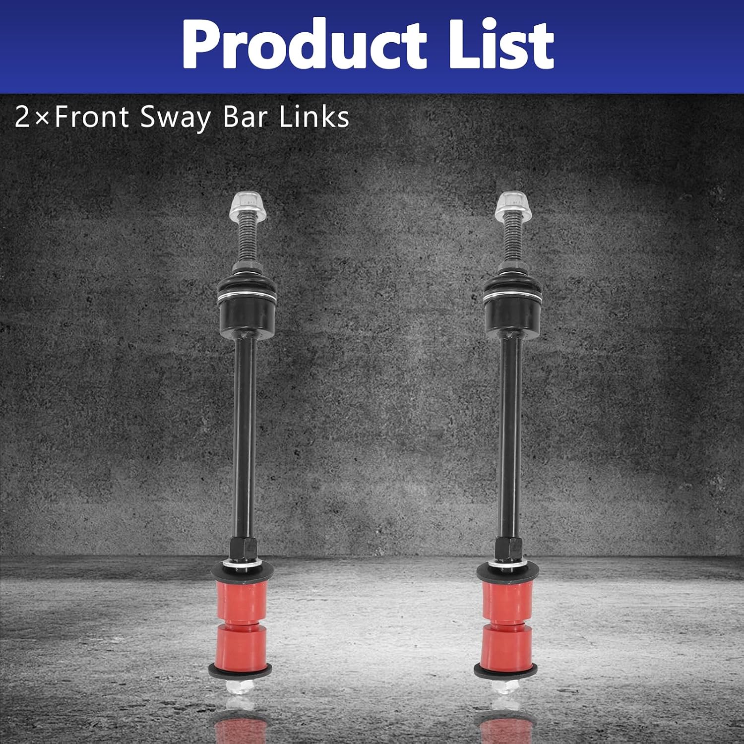 4WD Adjustable 3" Lift Front Sway Bar Link Stabilizer End Link Kit Compatible With Ram 1500 4WD Chevrolet Avalanche & Silverado 1500 4WD & Silverado 2500 HD 4WD, 2Pcs