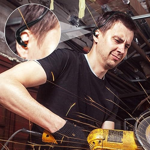 Miniatura 7 de Sumind 24 tapones para los oídos, bandas auditivas, bandas para los oídos, reutilizables, protección de construcción, cápsulas de repuesto de