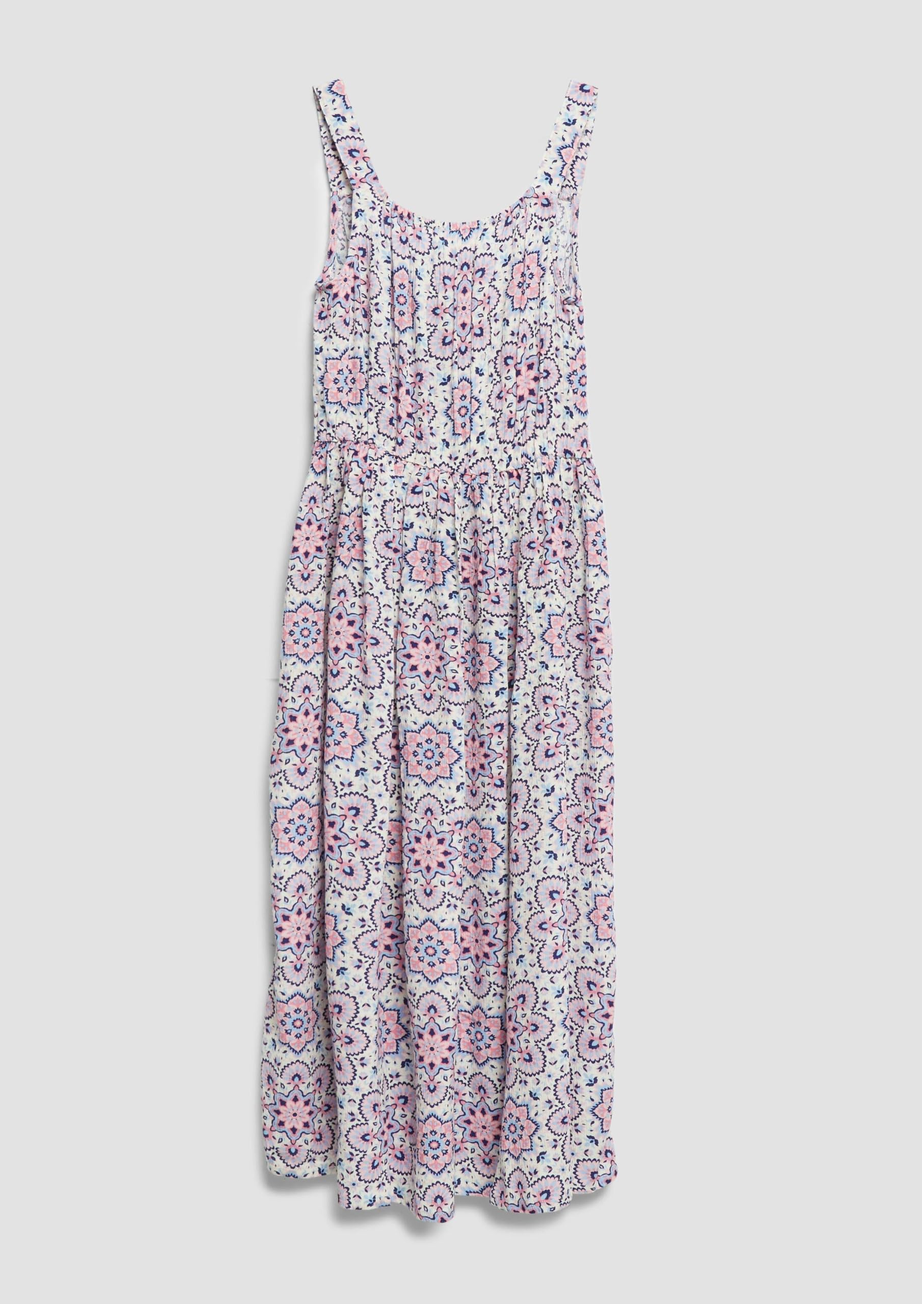 s.Oliver Midi-Kleid aus Crinkle-Viskose