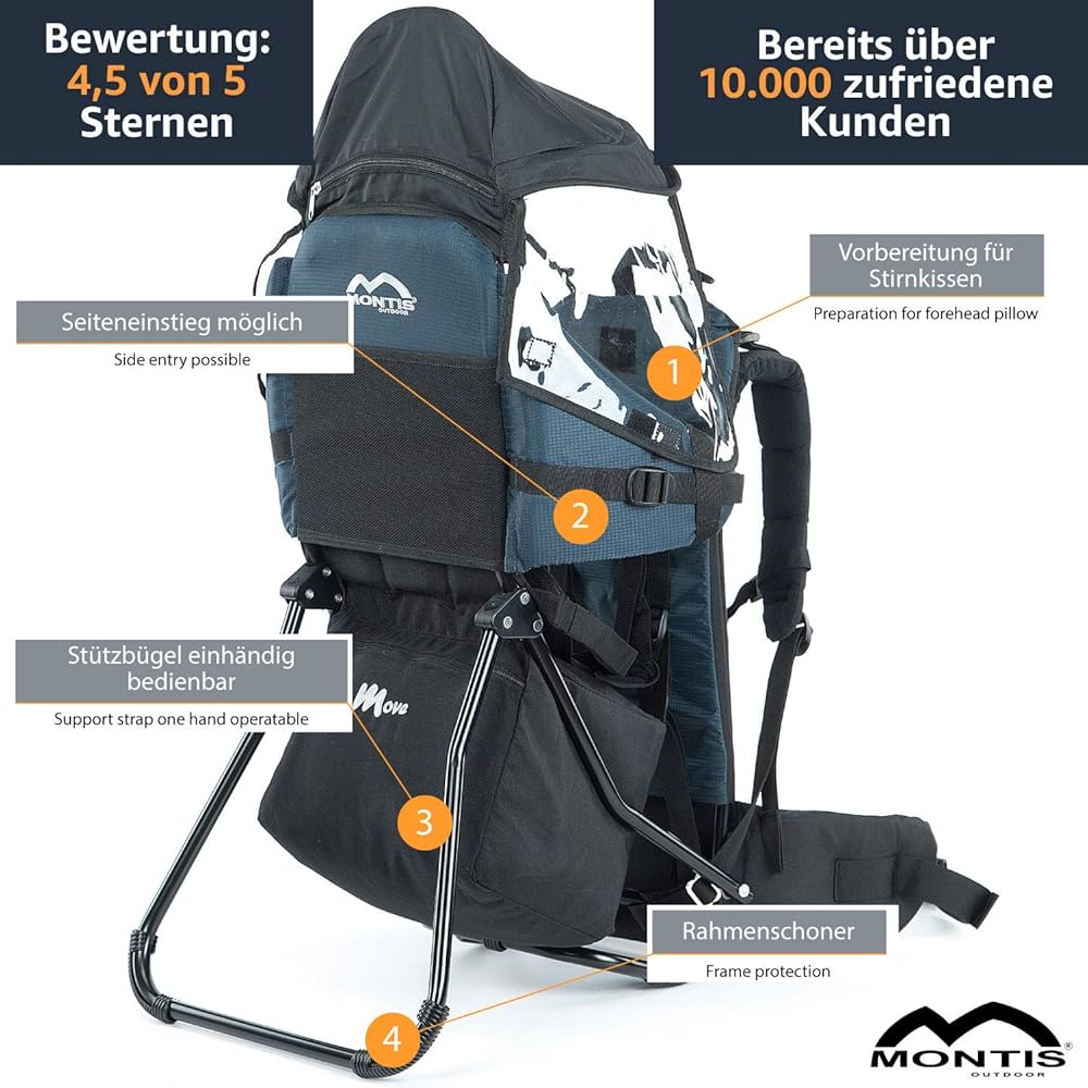 Zaino Trekking Bambino MONTIS RUNNER ONE Zaino Porta Bimbo 25