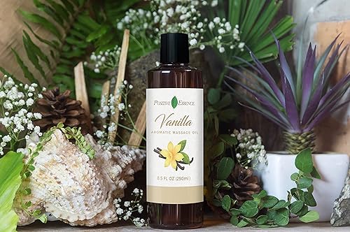 Miniatura 3 de Aceite de masaje de vainilla para masaje, loción de masaje corporal jojoba, aceite de almendras dulces para la piel, vitamina E y aceite esencial de