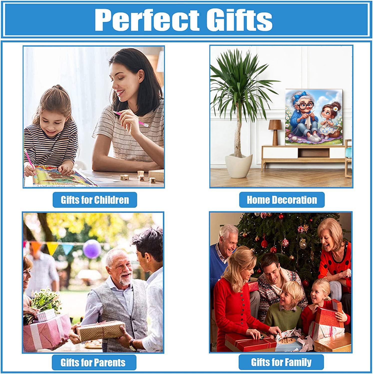 DPHERO 5D Arbre De Vie Diaond Painting, DIY Arbre Peinture Broderie