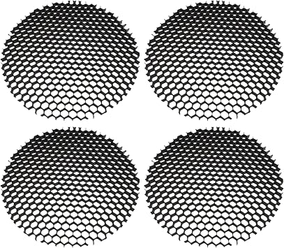 4Pcs Hexagonal Louver Lens, Reducing Brightness and Side Glare Aluminum Honeycomb Lighting Louver for Low Voltage Landscape Lighting, Well Lights Landscape Well Lights