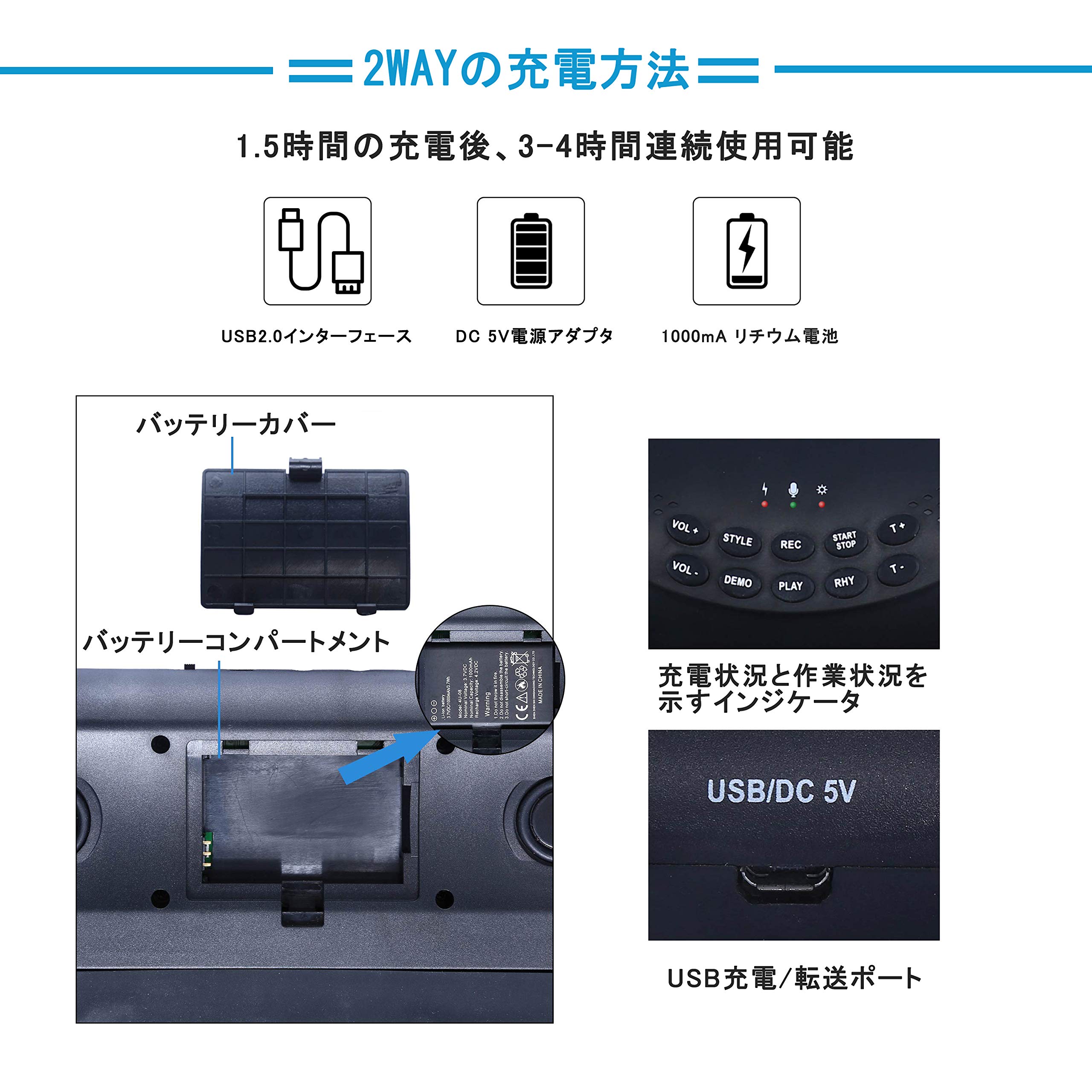 未使用　電子ドラム　サンプル音源付き ロールアップドラム　スティック付き Amazon.co.jp: Coolmusic 電子ドラム ロールアップドラム