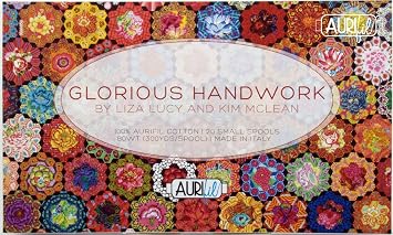 Aurifil Glorious Handwork Thread Set - 20 Small Spools of 80wt Cotton
