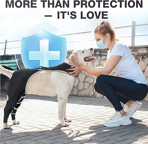 Miniatura 12 de Hombro y codo para perro - Manga antilamer para luxación de hombro, lesiones de codo, recuperación postoperatoria - Soporte reflectante