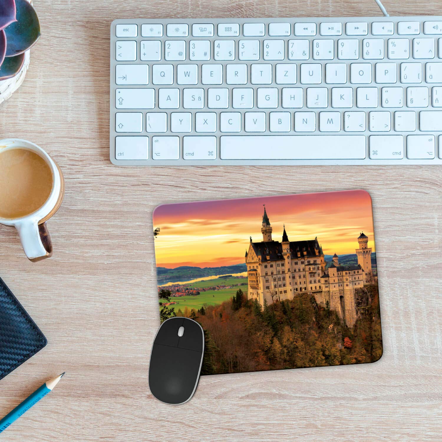 Addies Mousepad ‚Porsche Sportwagen‘ – Premium-Mauspad Mit Gummiunterseite, 24x19 Cm