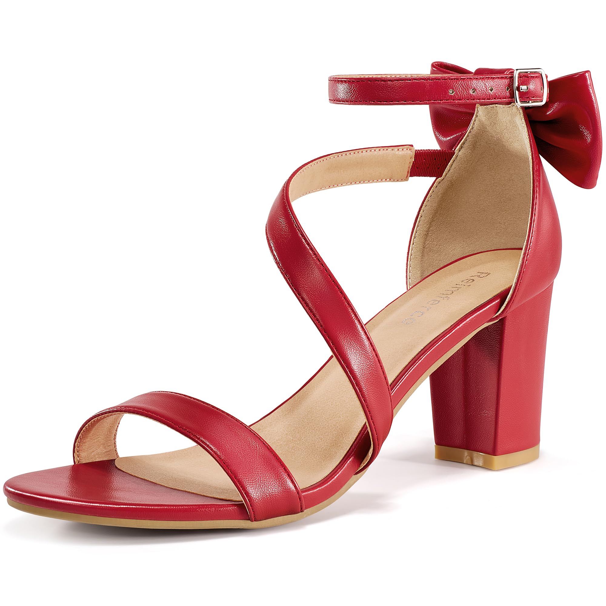 Reimferce Comfortable Block Heels for Women: Cushioned Insole